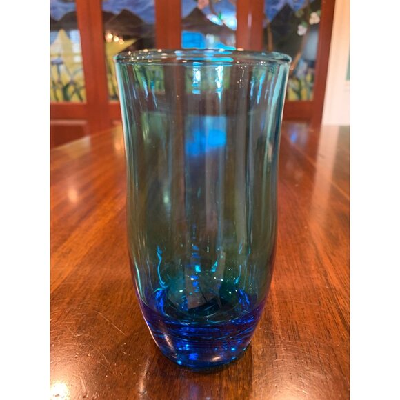 Anchor Hocking Caribbean Blue MCM Water Tumblers - Picture 9 of 9